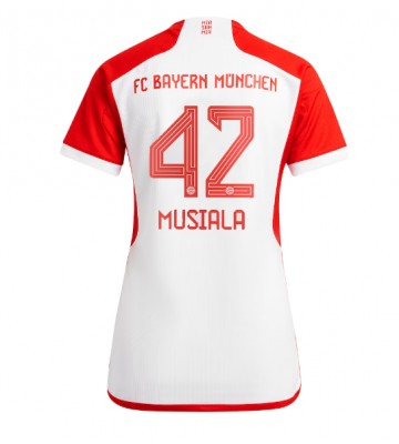 Bayern Munich Jamal Musiala #42 Hemmatröja Kvinnor 2023-24 Kortärmad
